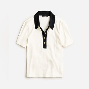 J. Crew Polo Women’s in Cream and Black